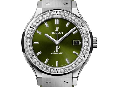 hublot diamondcut look|Classic Fusion Titanium Green Diamonds 38 mm .